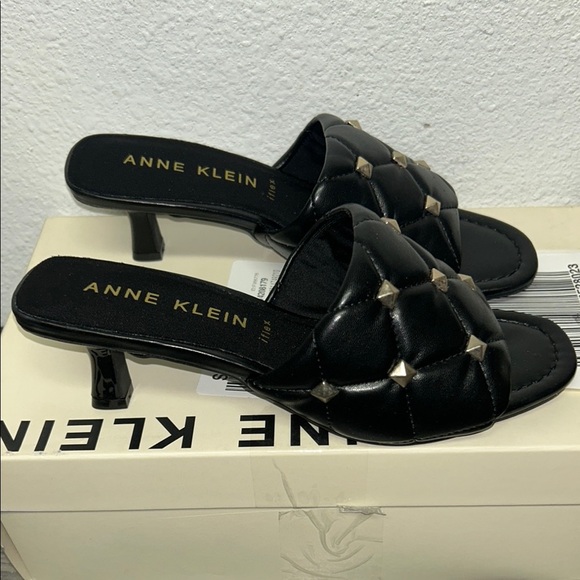 Anne Klein Kyla Studded Kitten-Heel Sandals - Picture 5 of 6